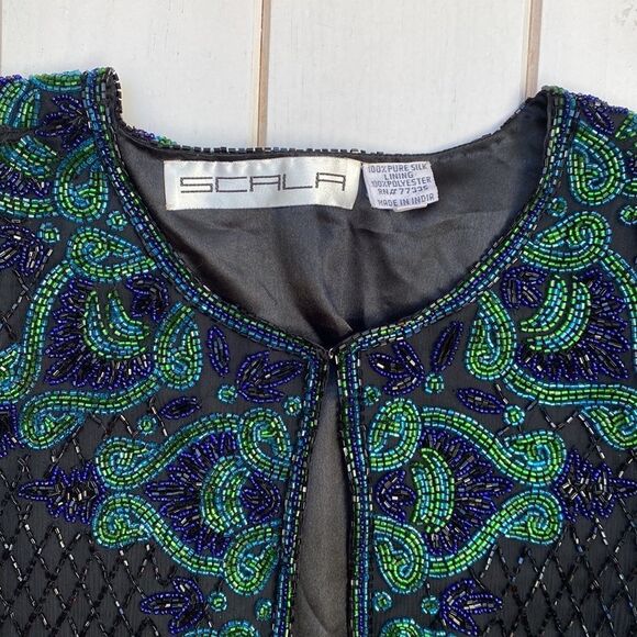 Vintage Silk Beaded Open Top - Picture 17 of 17